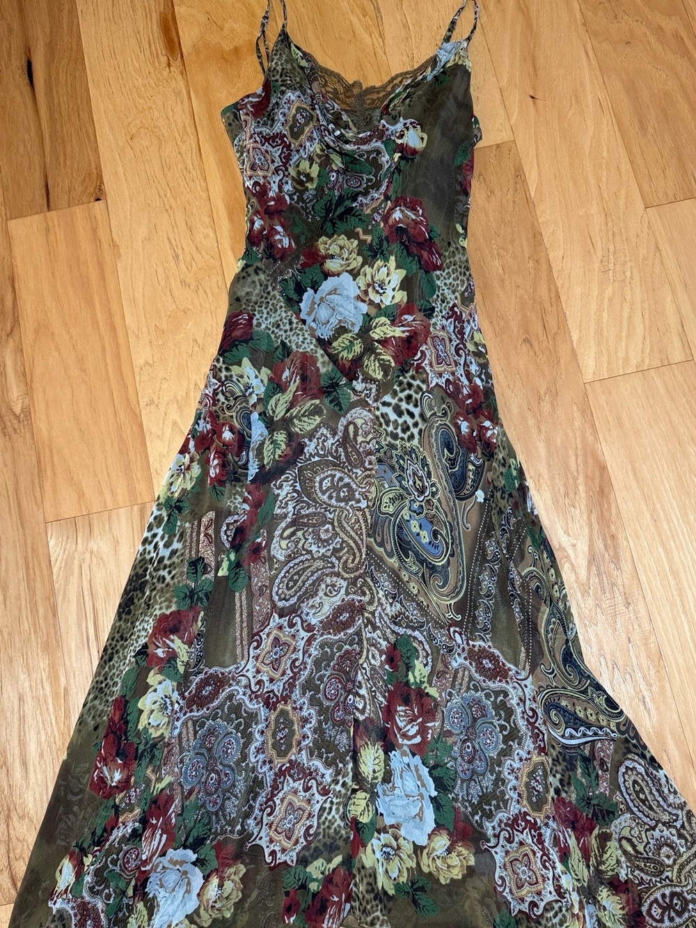 Y2K Silk Slip Dress Vintage
